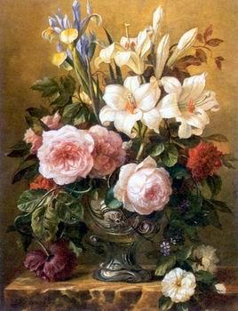 unknow artist Floral, beautiful classical still life of flowers.125 France oil painting art